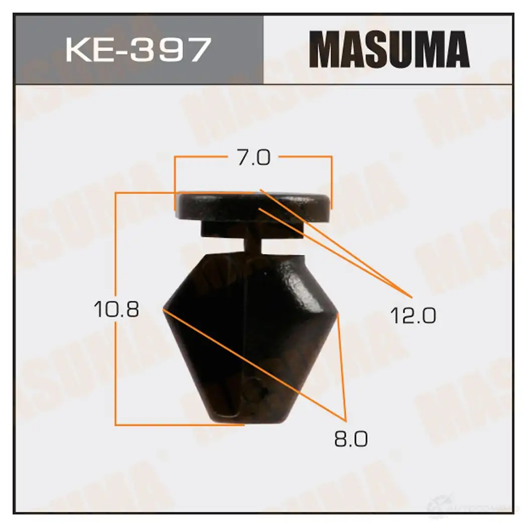 Клипса пластиковая MASUMA 1422886732 Q5VM 4 KE-397