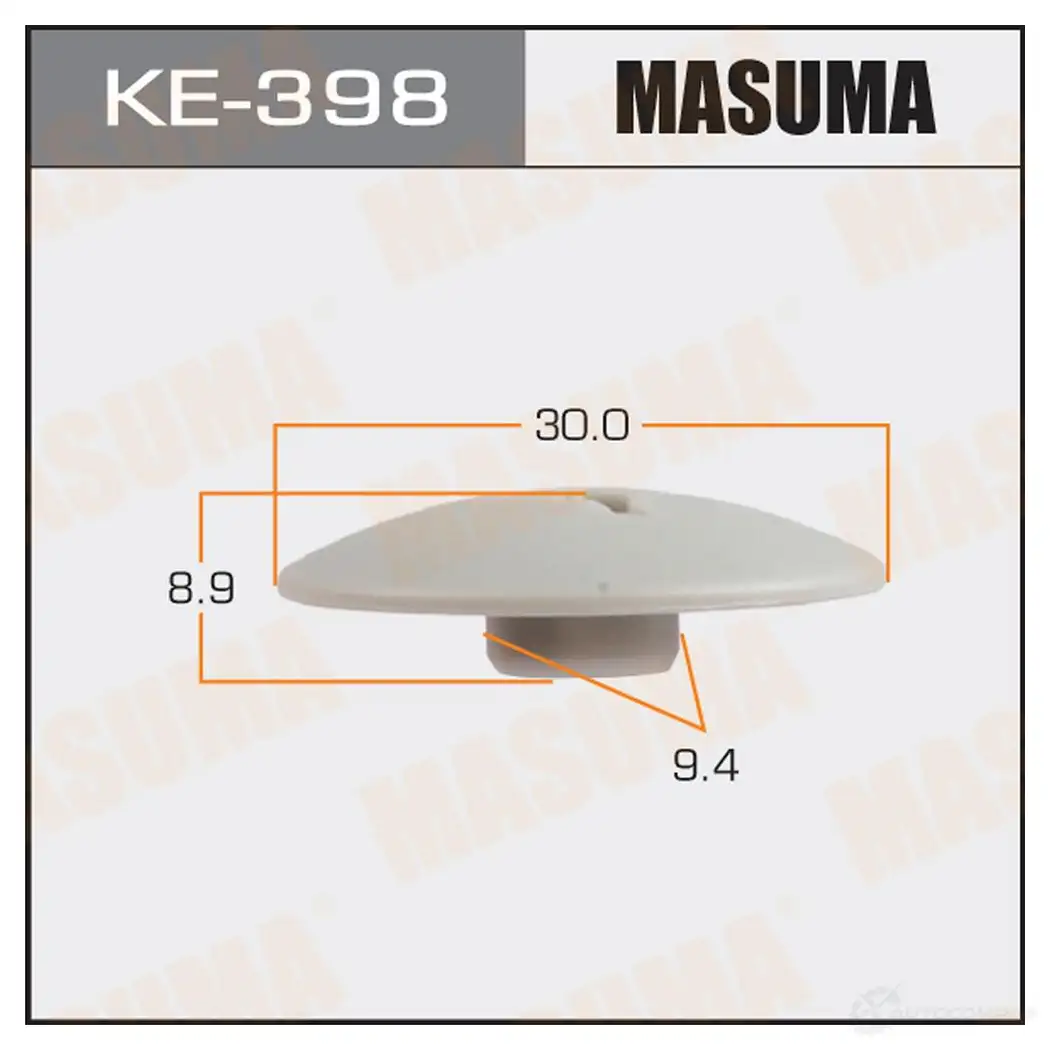 Клипса пластиковая MASUMA KE-398 1422886731 OVR LM7