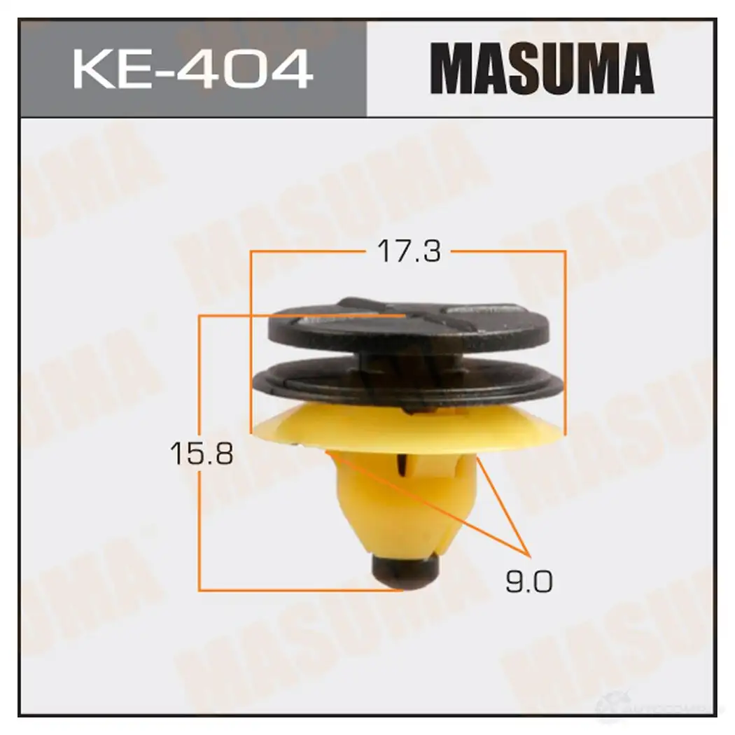 Клипса пластиковая MASUMA YHD WZ KE-404 1422886726
