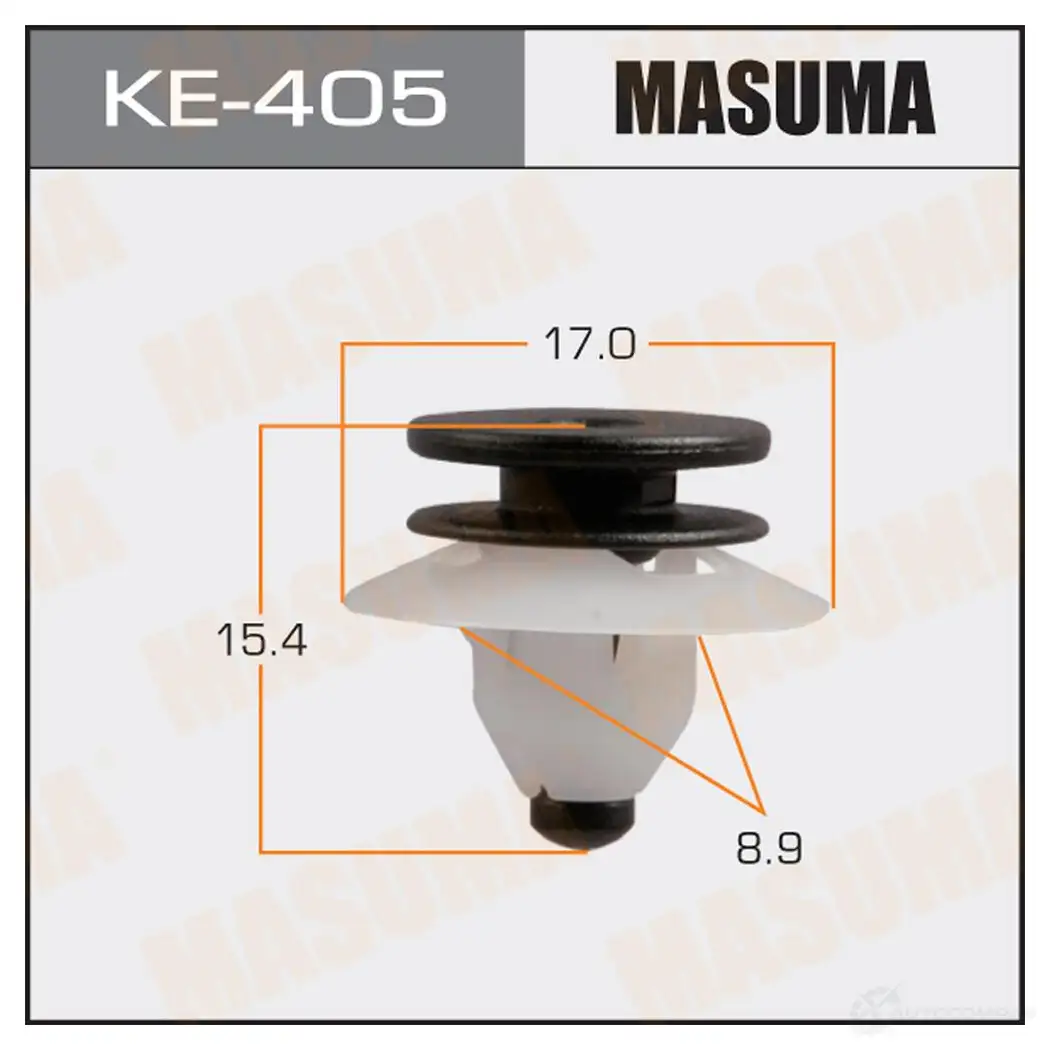 Клипса пластиковая MASUMA E6E HD 1422886725 KE-405