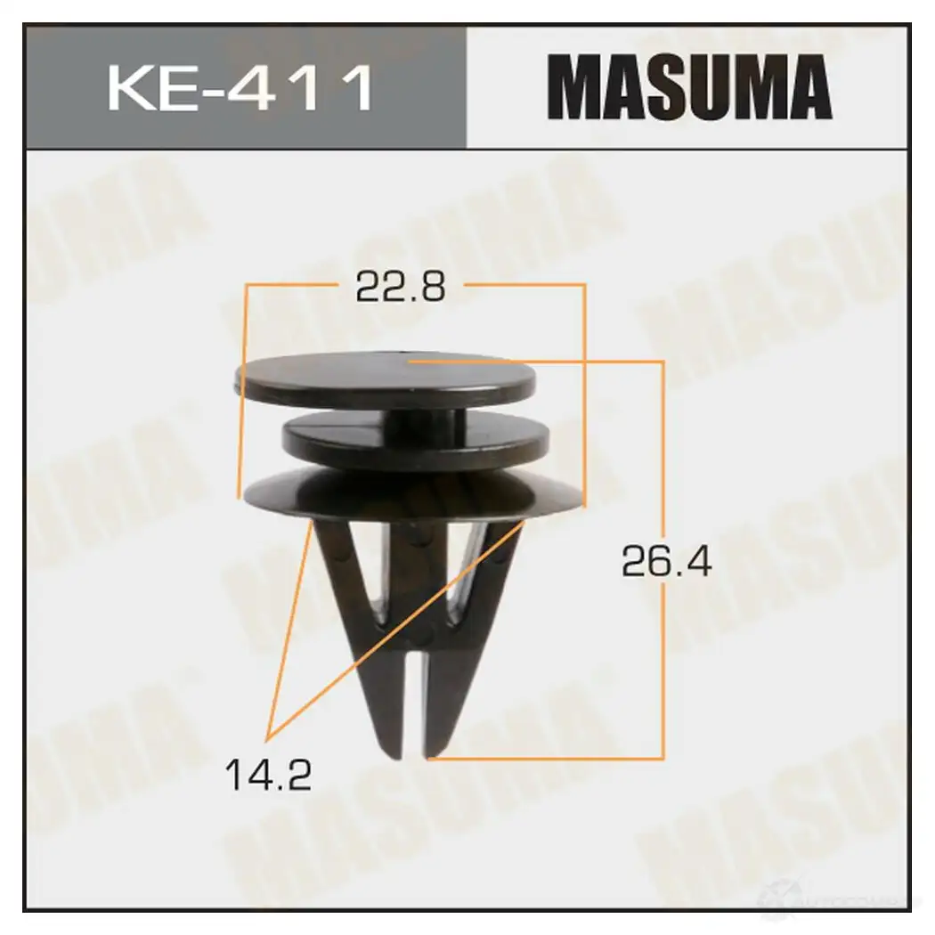 Клипса пластиковая MASUMA SY0 2A KE-411 1422886859