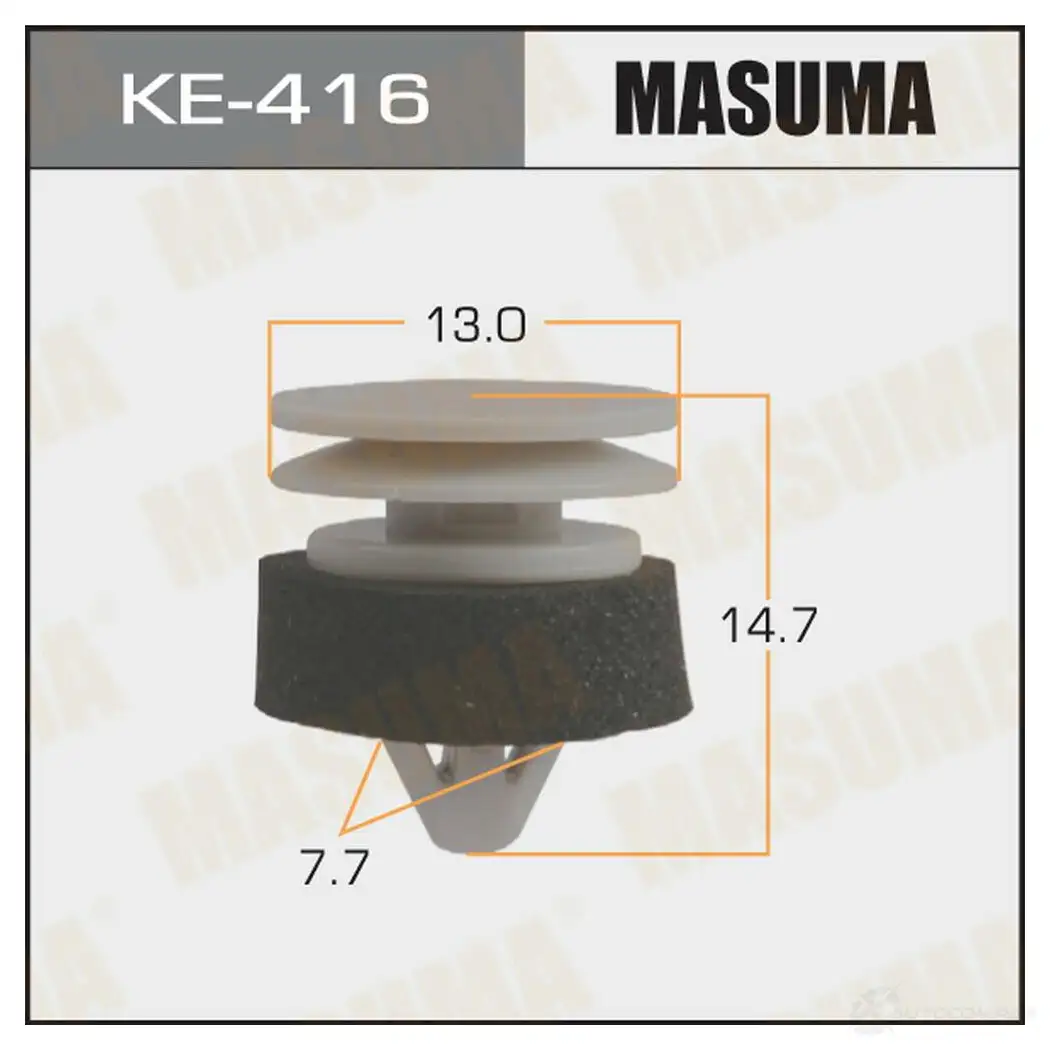 Клипса пластиковая MASUMA KE-416 1422886894 R65 R2
