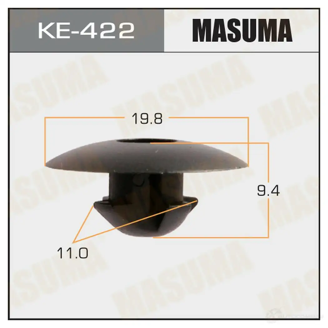 Клипса пластиковая MASUMA 44MXH CX KE-422 1422886889