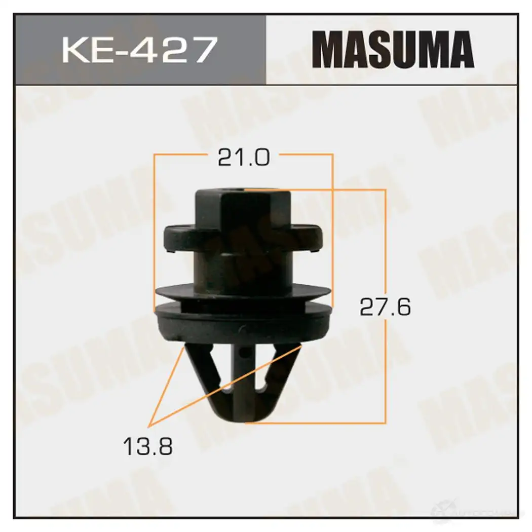 Клипса пластиковая MASUMA 1422886884 KE-427 U 7LNG5