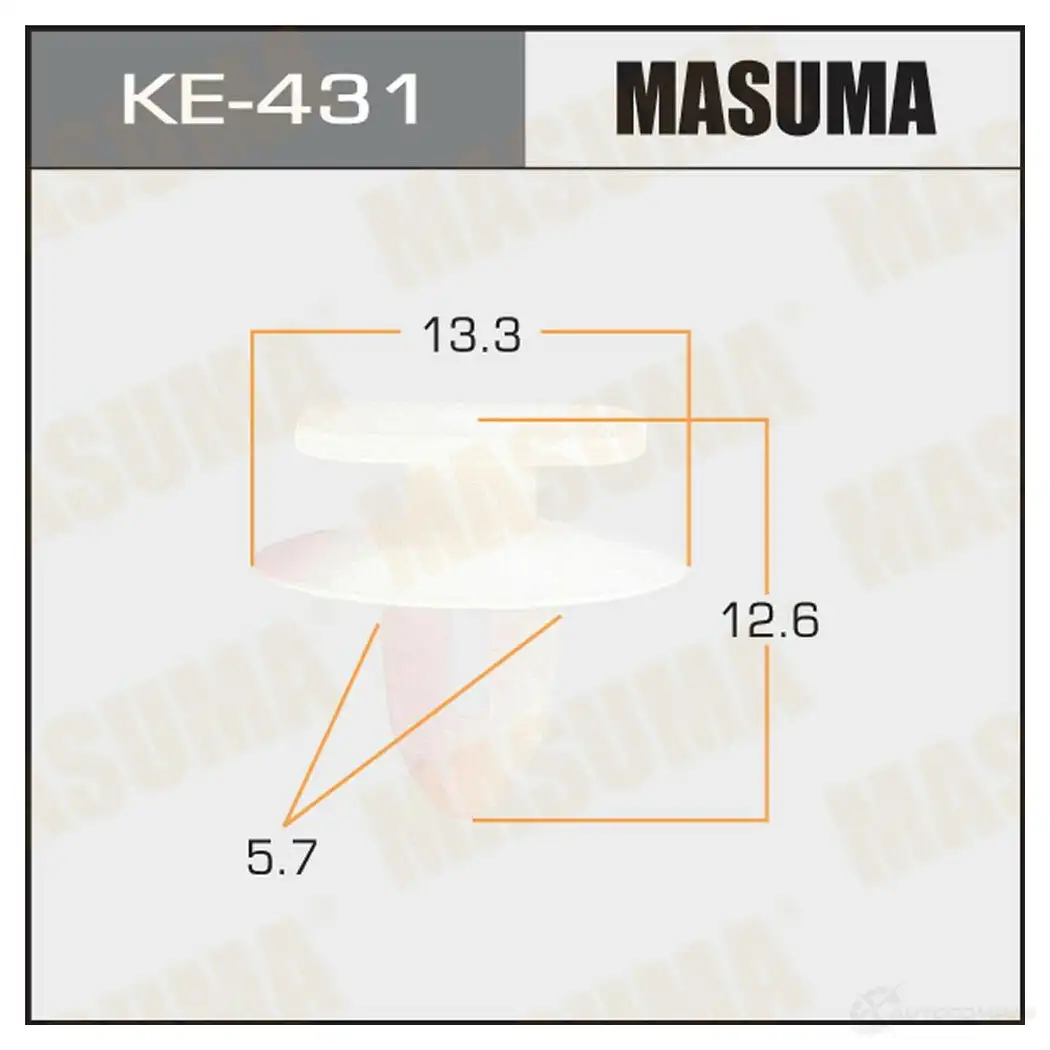 Клипса пластиковая MASUMA JY 2ODV KE-431 1422886880
