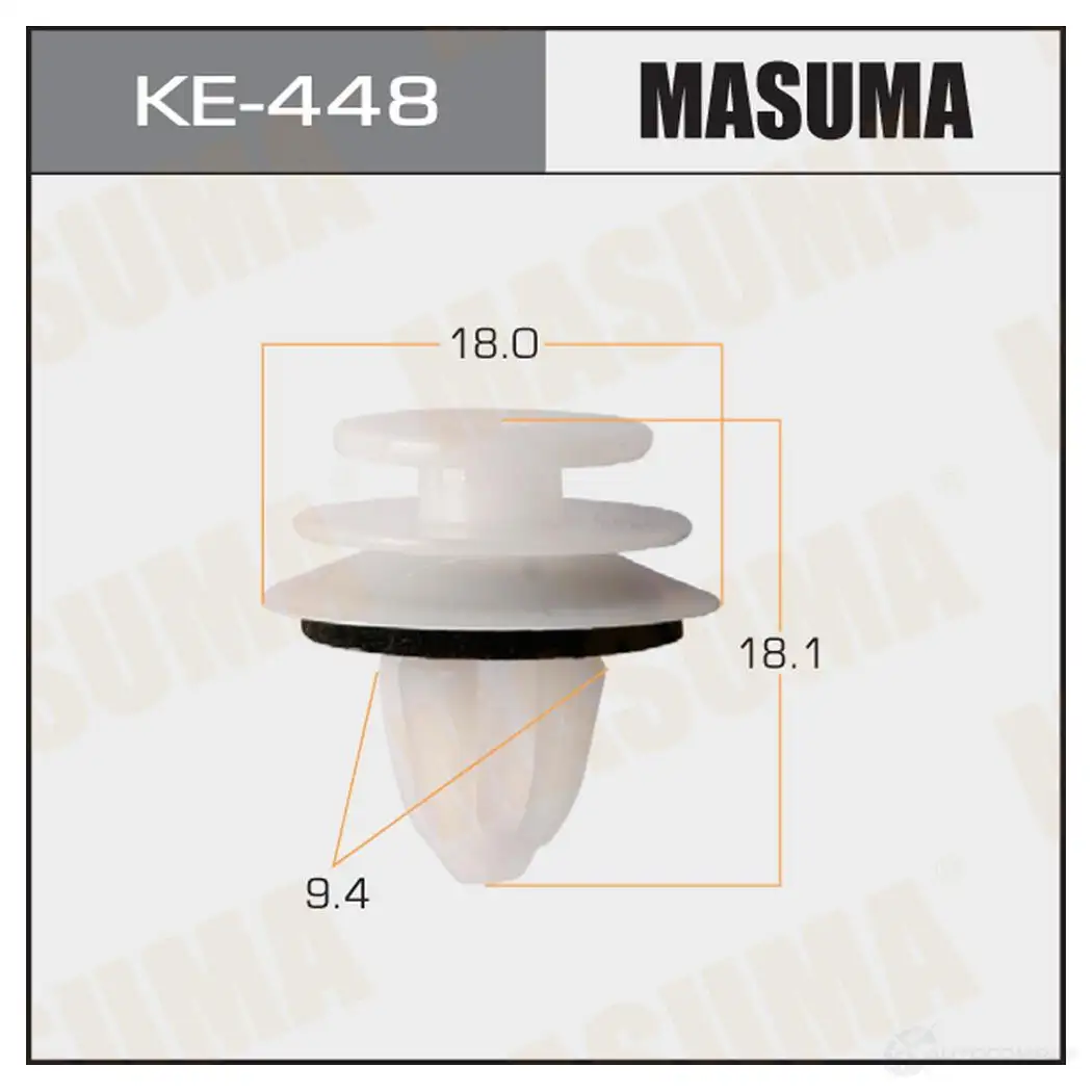 Клипса пластиковая MASUMA KE-448 1422886983 1K 279 изображение 0