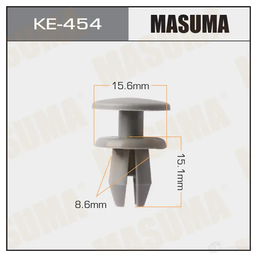 Клипса пластиковая MASUMA KE-454 1422887221 5A MW9QZ