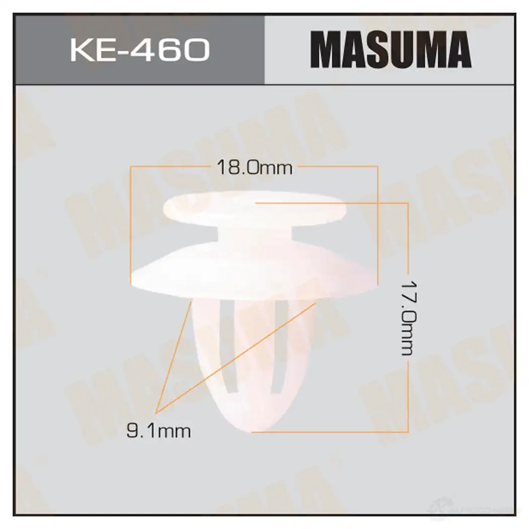 Клипса пластиковая MASUMA KE-460 1422887215 T 63HE0Q