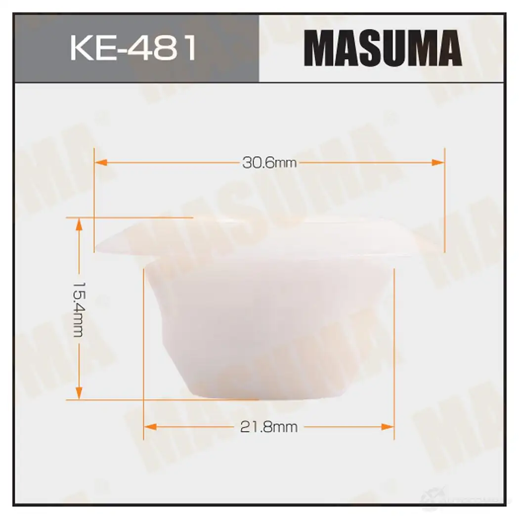 Клипса пластиковая MASUMA 1439697385 KE-481 B7O P1W