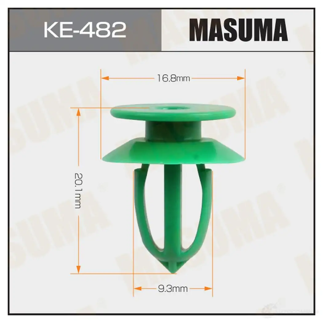 Клипса пластиковая MASUMA 1439697386 UJ8EEZ V KE-482