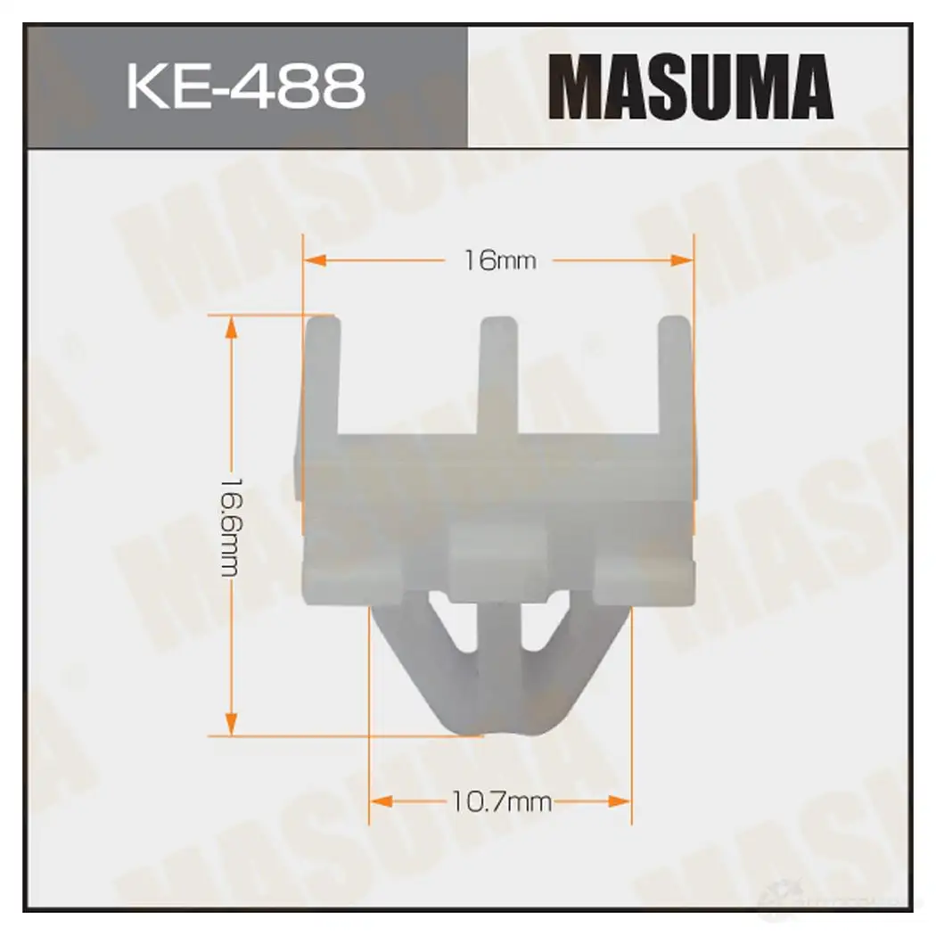 Клипса пластиковая MASUMA K SU28 KE-488 1439697392
