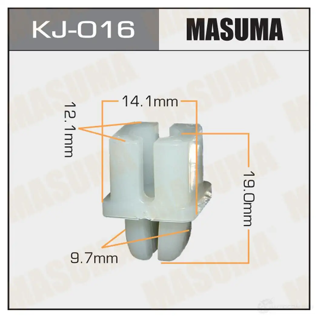 Клипса пластиковая MASUMA 1422886720 KJ-016 XG8 MK2G