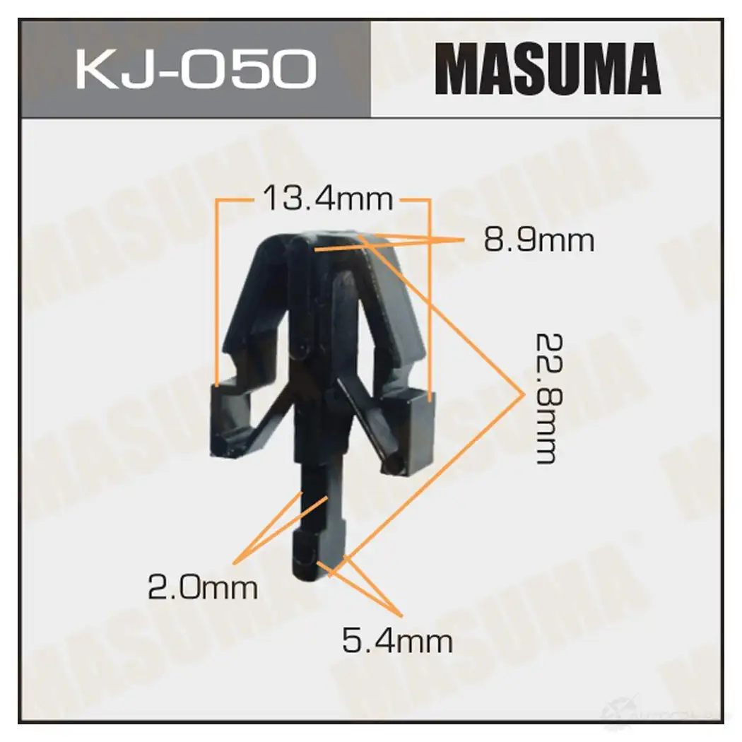Клипса пластиковая MASUMA OQ M0KD9 1422886746 KJ-050