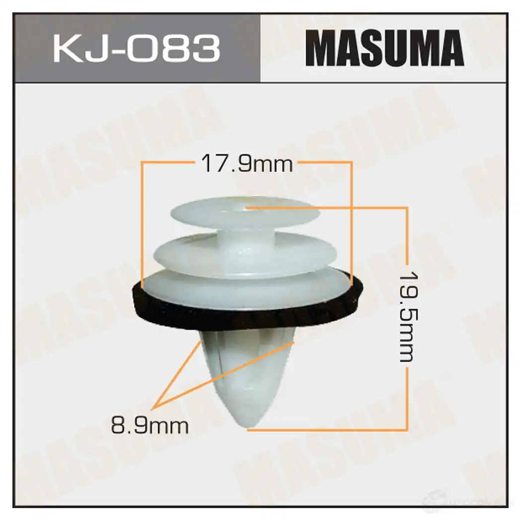 Клипса пластиковая MASUMA 1422886697 S 1MAU KJ-083