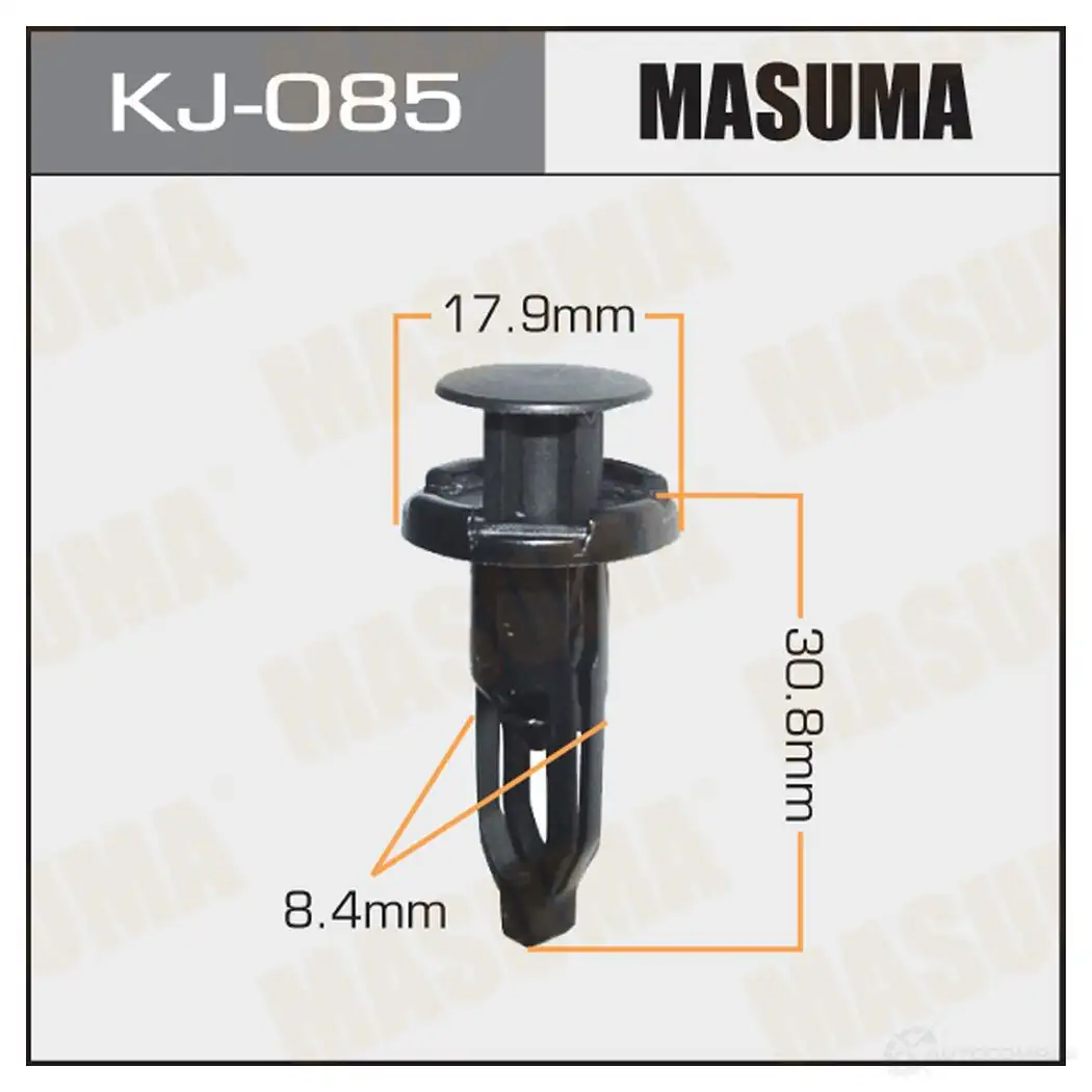 Клипса пластиковая MASUMA F8 MCP KJ-085 1422886660