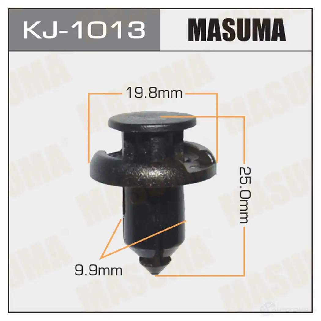 Клипса пластиковая MASUMA KJ-1013 B1 H12 1422886644