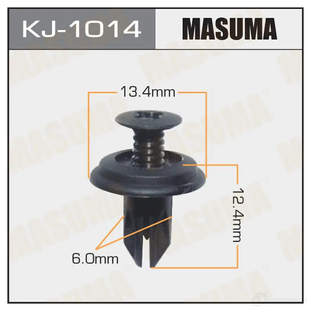 Клипса пластиковая MASUMA 1422886643 KJ-1014 I32XKD M