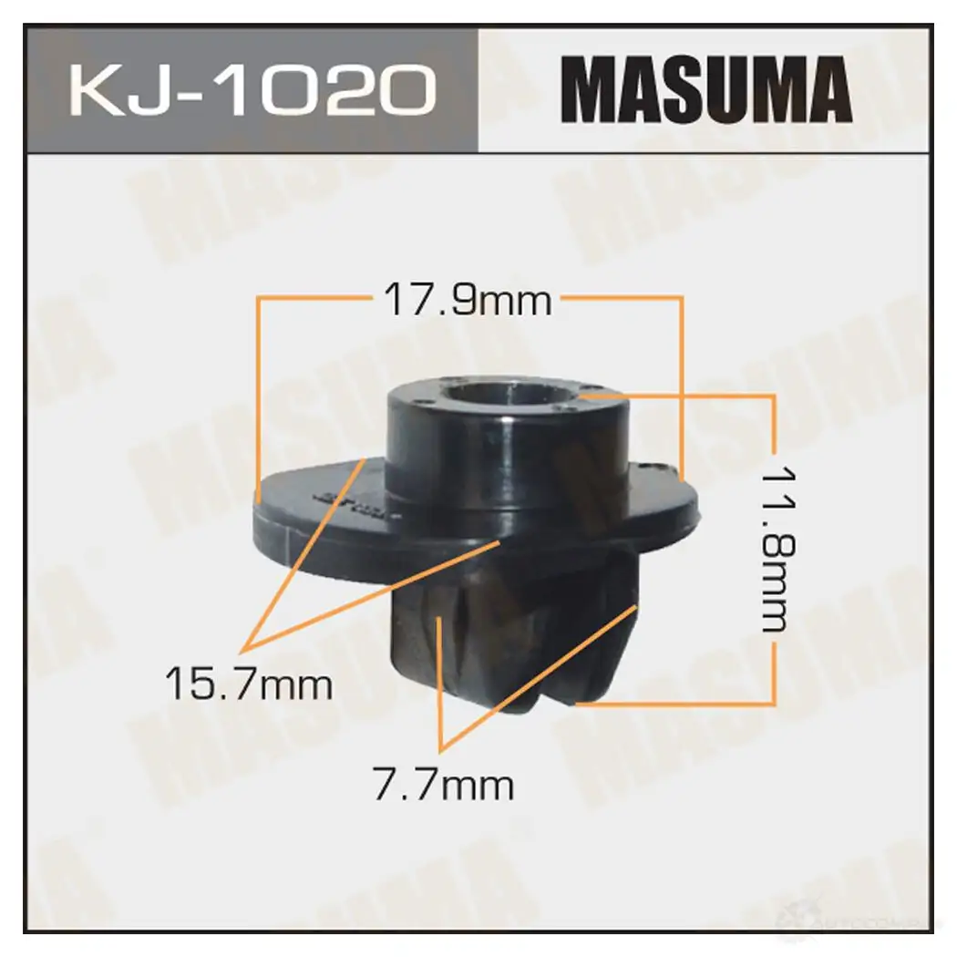 Клипса пластиковая MASUMA 1422886641 1 LGKM KJ-1020