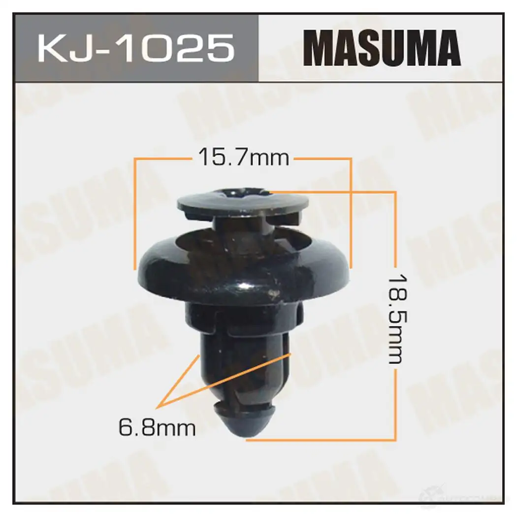 Клипса пластиковая MASUMA ZR Z27 KJ-1025 1422886636
