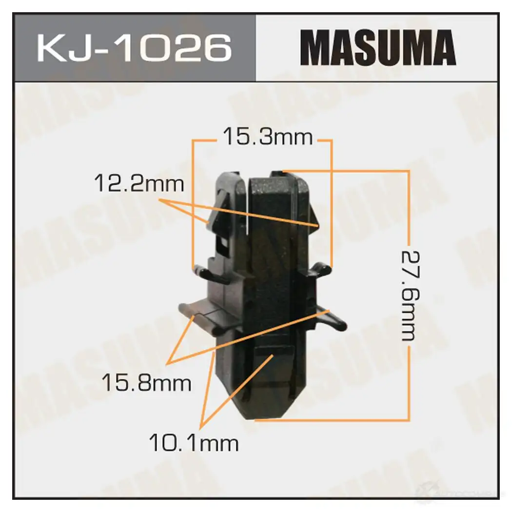 Клипса пластиковая MASUMA 65 ARYG KJ-1026 1422886635