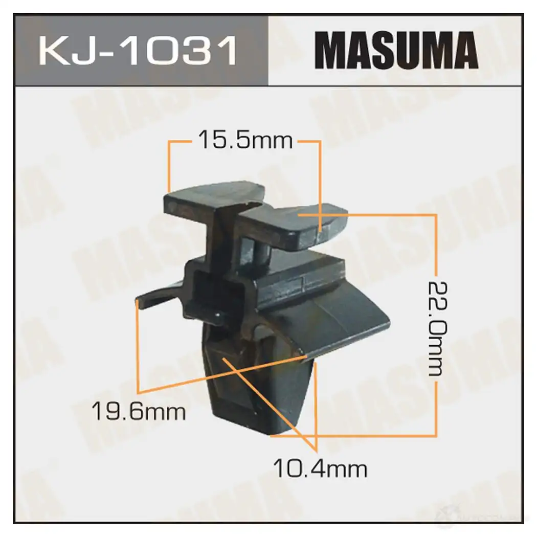 Клипса пластиковая MASUMA KJ-1031 DE5 7L 1422886630