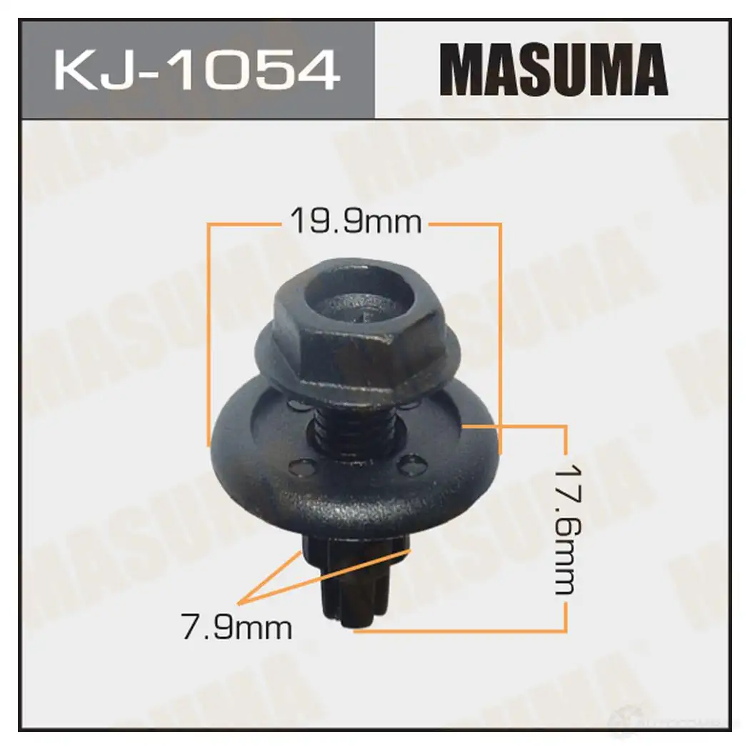 Клипса пластиковая MASUMA KJ-1054 LZ3E7P 4 1422886469
