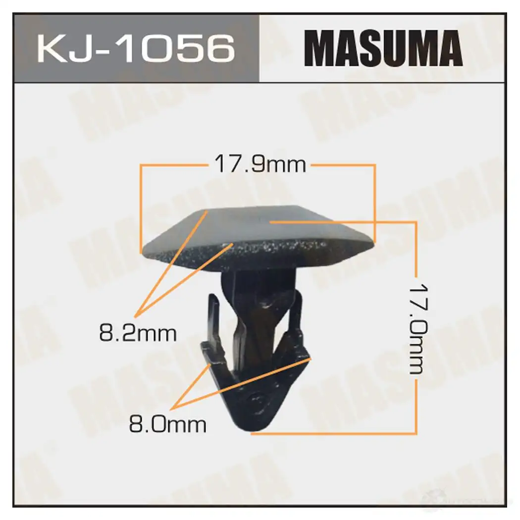 Клипса пластиковая MASUMA 1D UK6 KJ-1056 1422886467