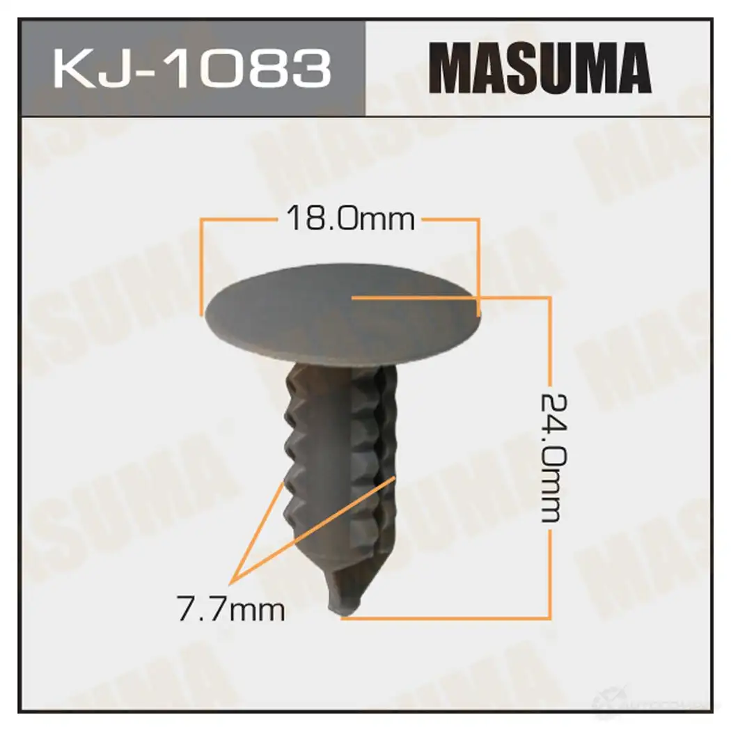 Клипса пластиковая MASUMA KJ-1083 1XOWZ V 1422887209