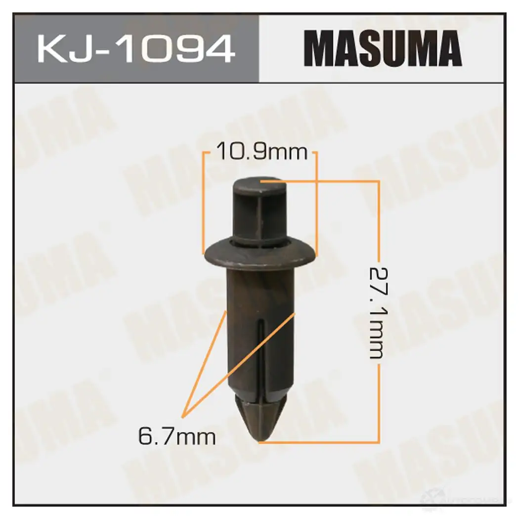 Клипса пластиковая MASUMA 1422886483 TG QCHP KJ-1094