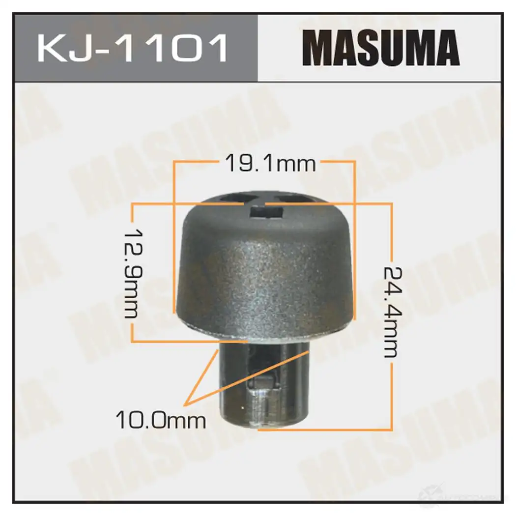 Клипса пластиковая MASUMA 9X 1KW KJ-1101 1422886518