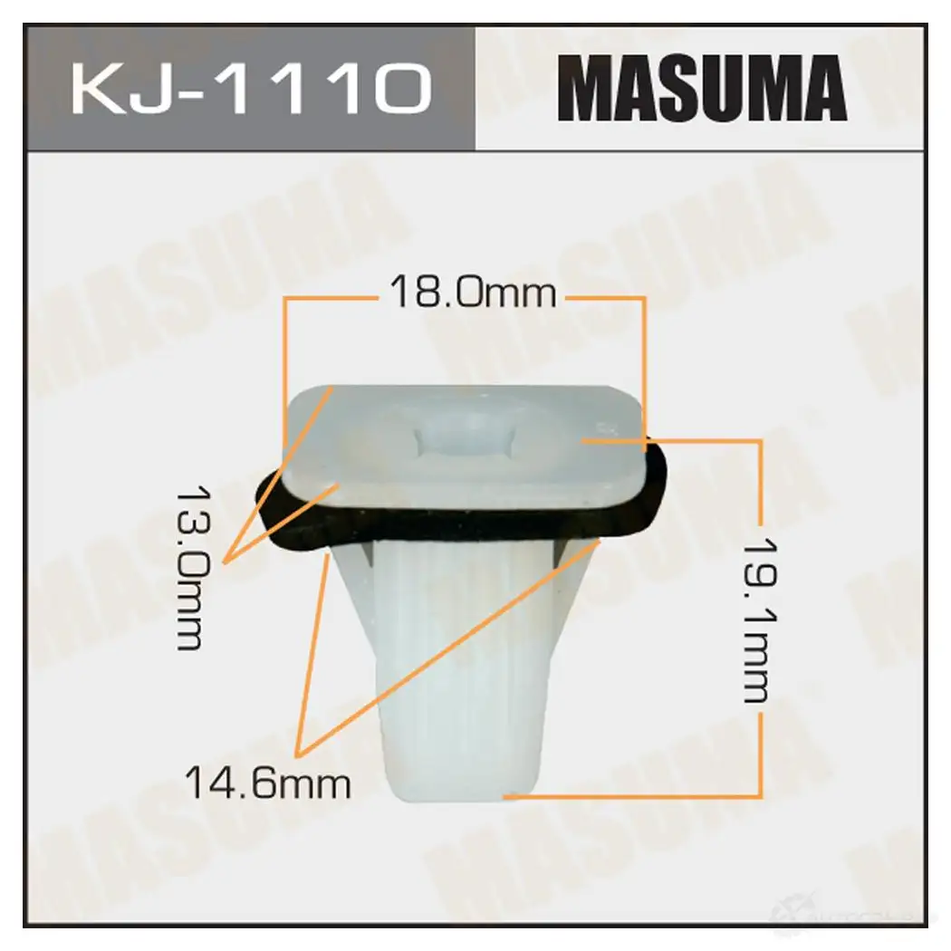Клипса пластиковая MASUMA KJ-1110 OSE 2CQX 1422887262