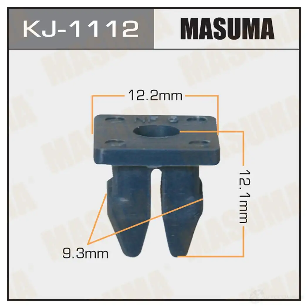 Клипса пластиковая MASUMA KJ-1112 1422887261 TGF9 8