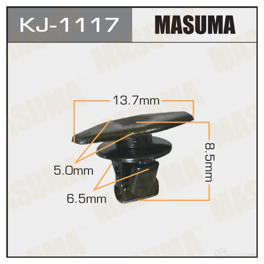 Клипса пластиковая MASUMA 1422886512 F 7H4U KJ-1117