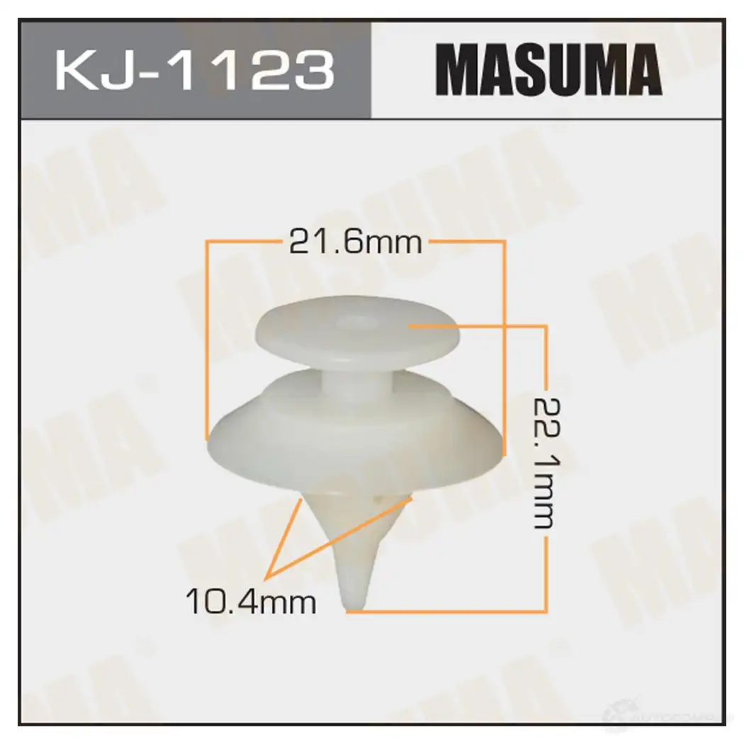 Клипса пластиковая MASUMA 1422886509 GHG HUHV KJ-1123
