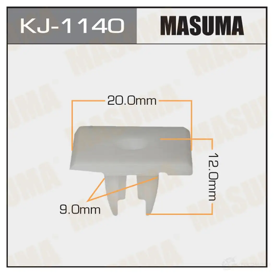 Клипса пластиковая MASUMA KJ-1140 RD66 J 1422886505