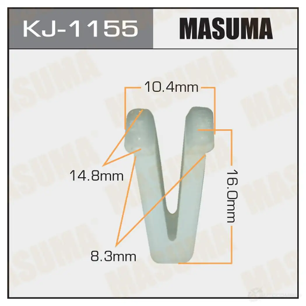 Клипса пластиковая MASUMA G9HTC C5 KJ-1155 1422886615