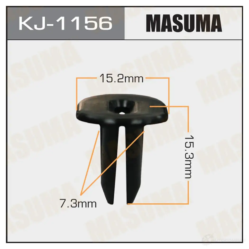 Клипса пластиковая MASUMA 0 I3FRQ KJ-1156 1422886614