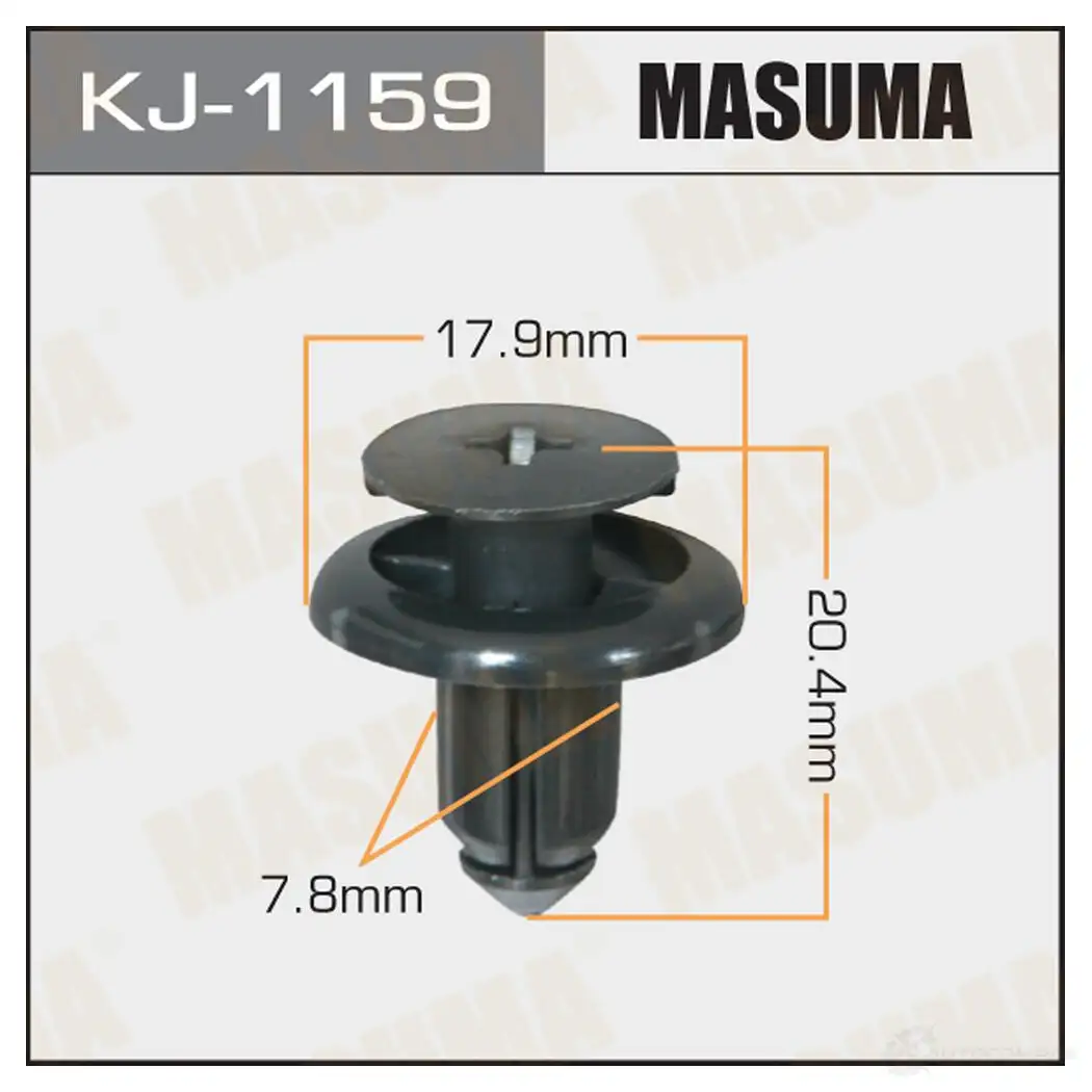 Клипса пластиковая MASUMA 1422886612 KJ-1159 G9 QZEE