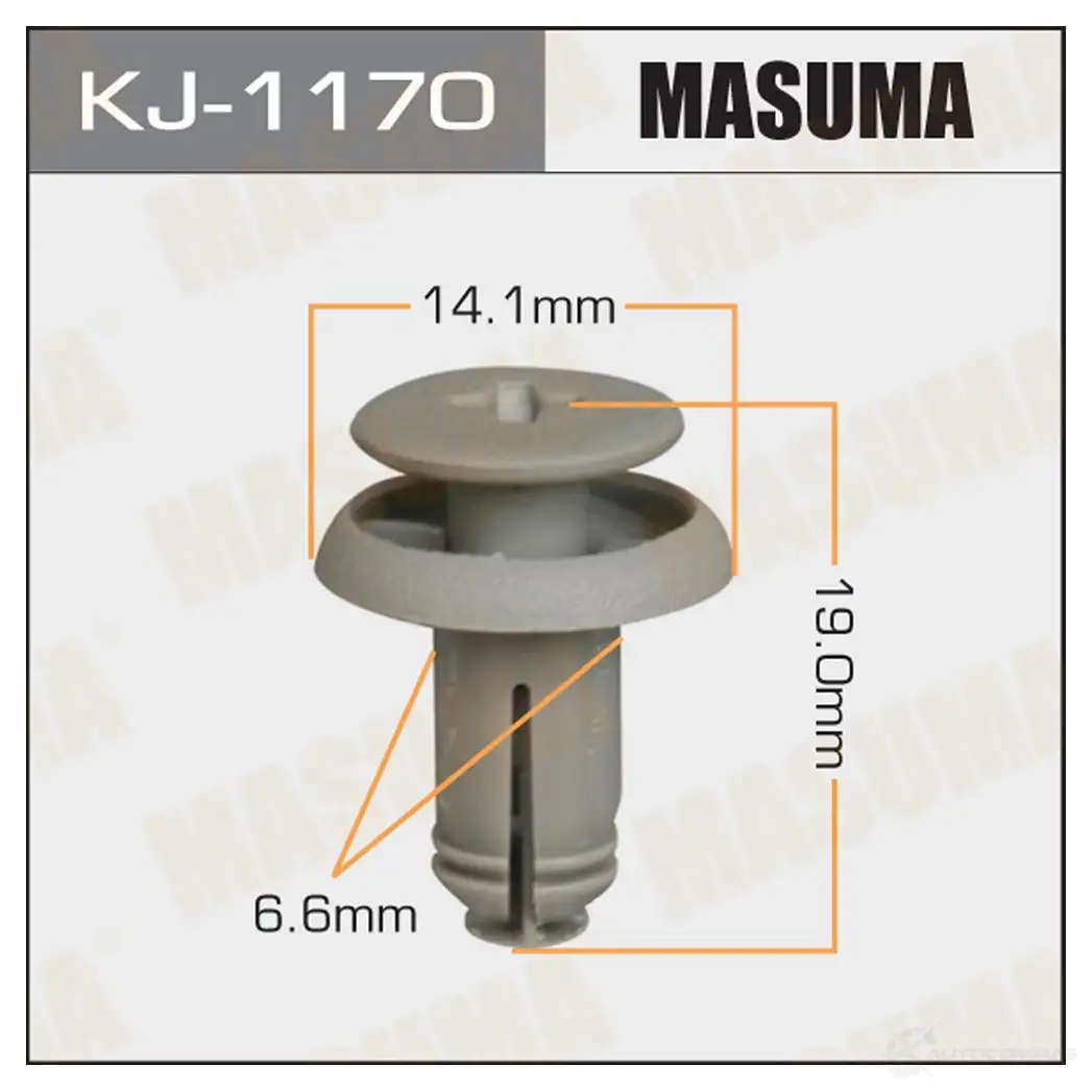 Клипса пластиковая MASUMA KJ-1170 1422887249 C DFS2G