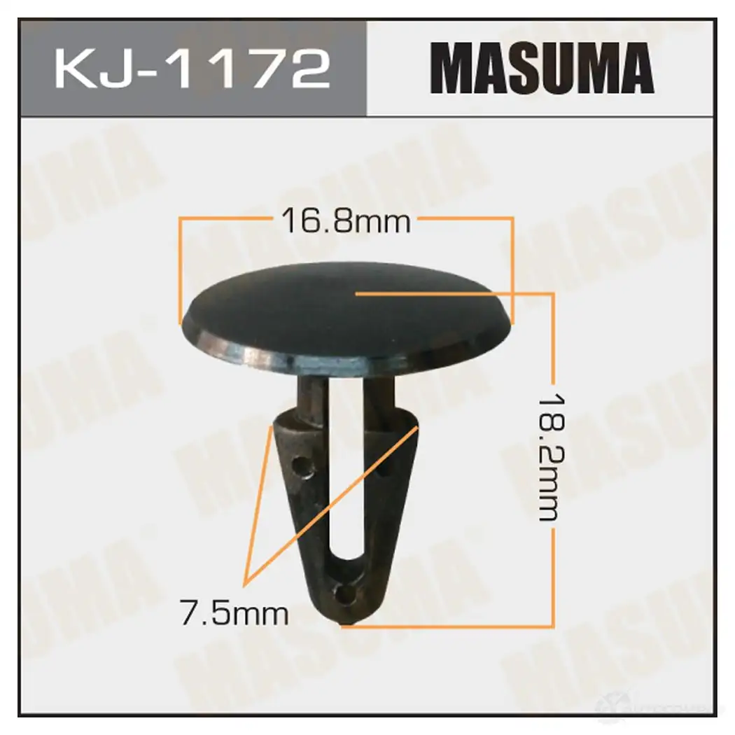 Клипса пластиковая MASUMA KJ-1172 4 NFKFF 1422887248