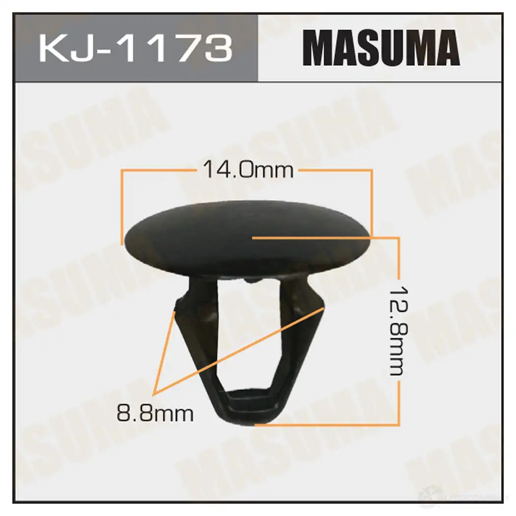 Клипса пластиковая MASUMA 1422887207 KP KYX KJ-1173
