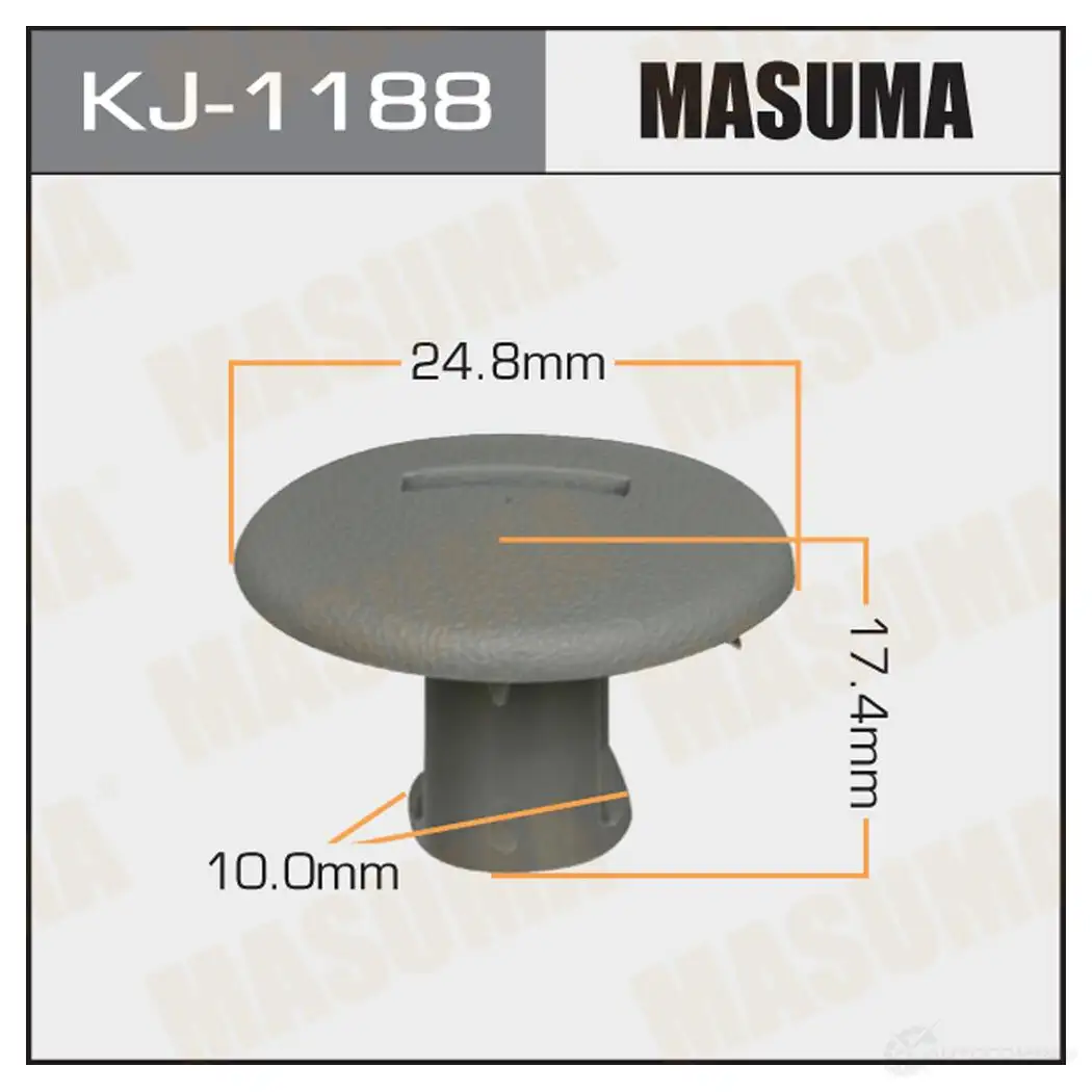 Клипса пластиковая MASUMA KJ-1188 1422886600 4 J5XWA