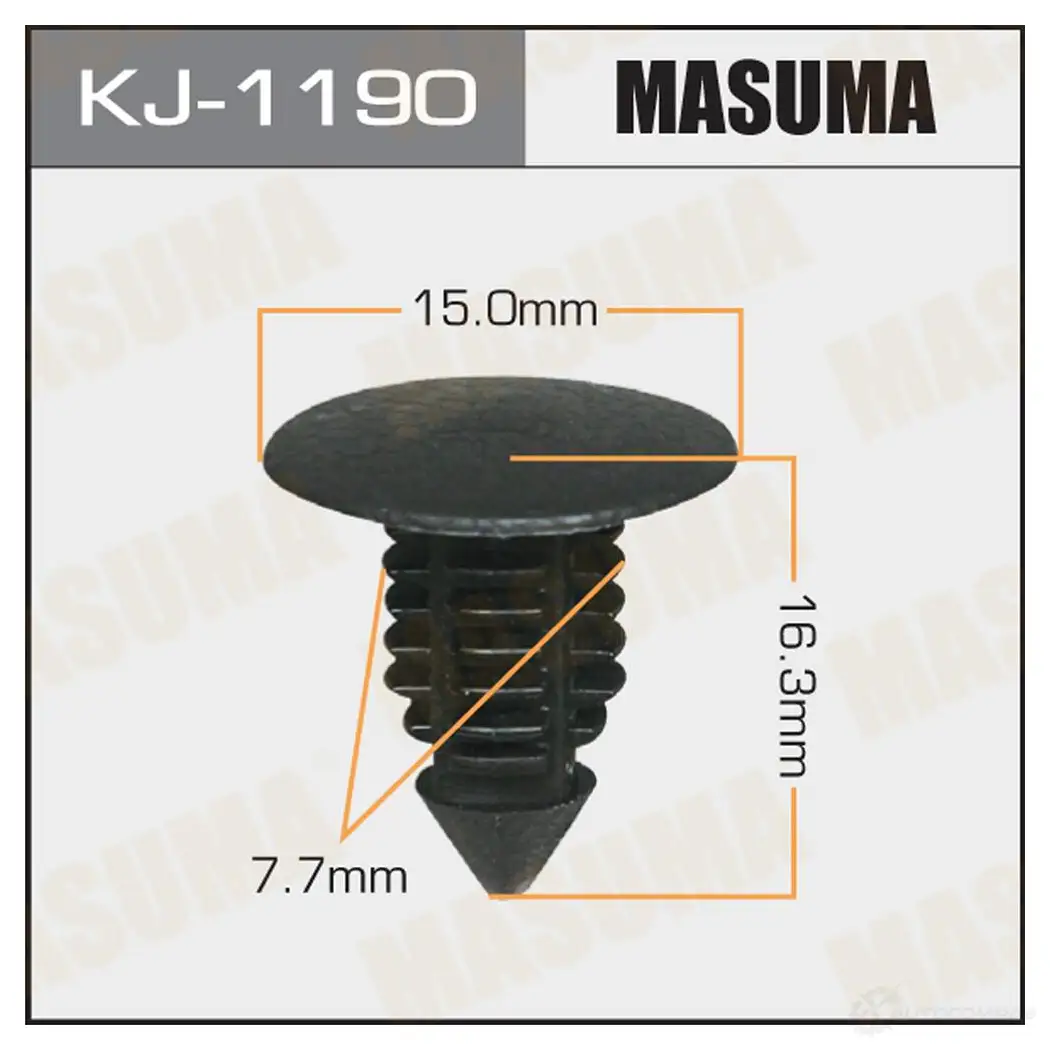 Клипса пластиковая MASUMA 1422886598 8EQ EQ5 KJ-1190