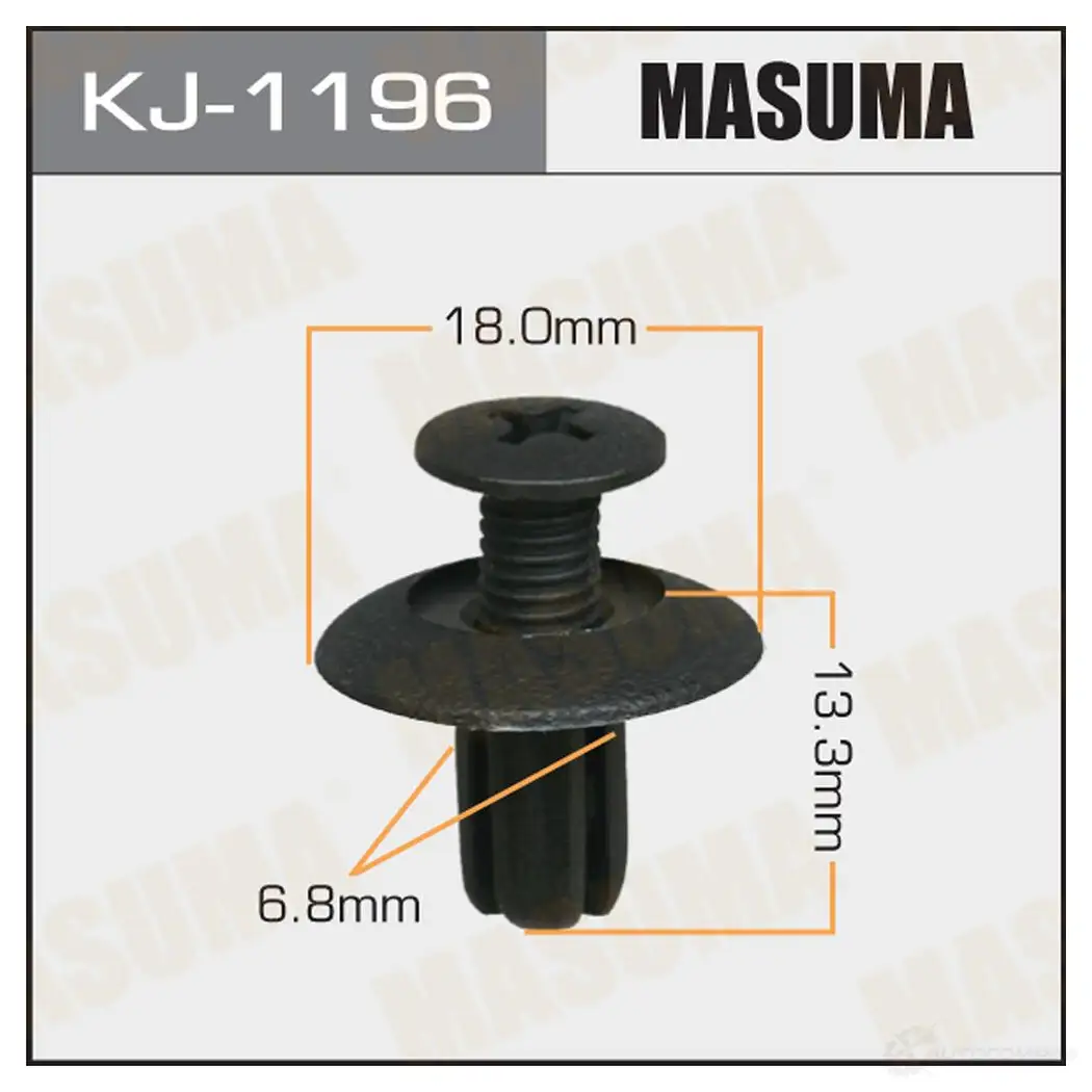 Клипса пластиковая MASUMA KJ-1196 ES9G1 17 1422886597