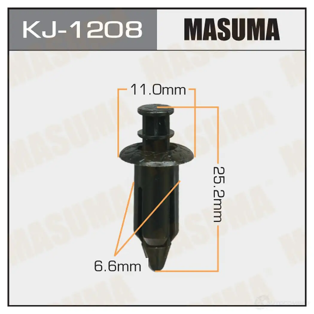 Клипса пластиковая MASUMA Q O18I KJ-1208 1422887280