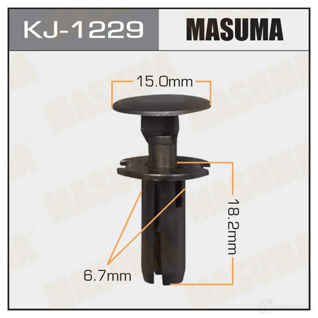 Клипса пластиковая MASUMA L 90BQ KJ-1229 1422886544