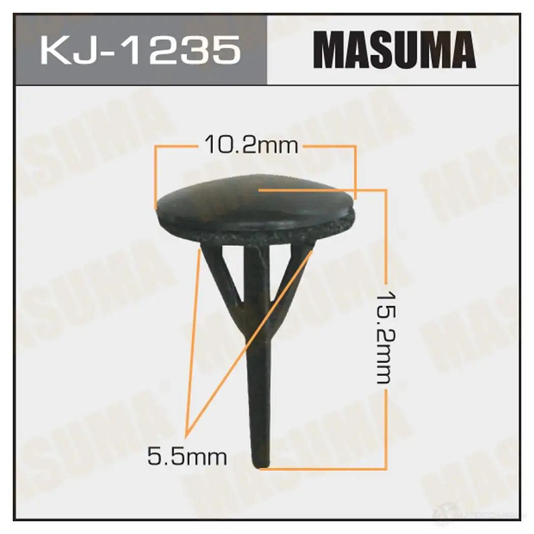 Клипса пластиковая MASUMA ZQS 66 1422886541 KJ-1235