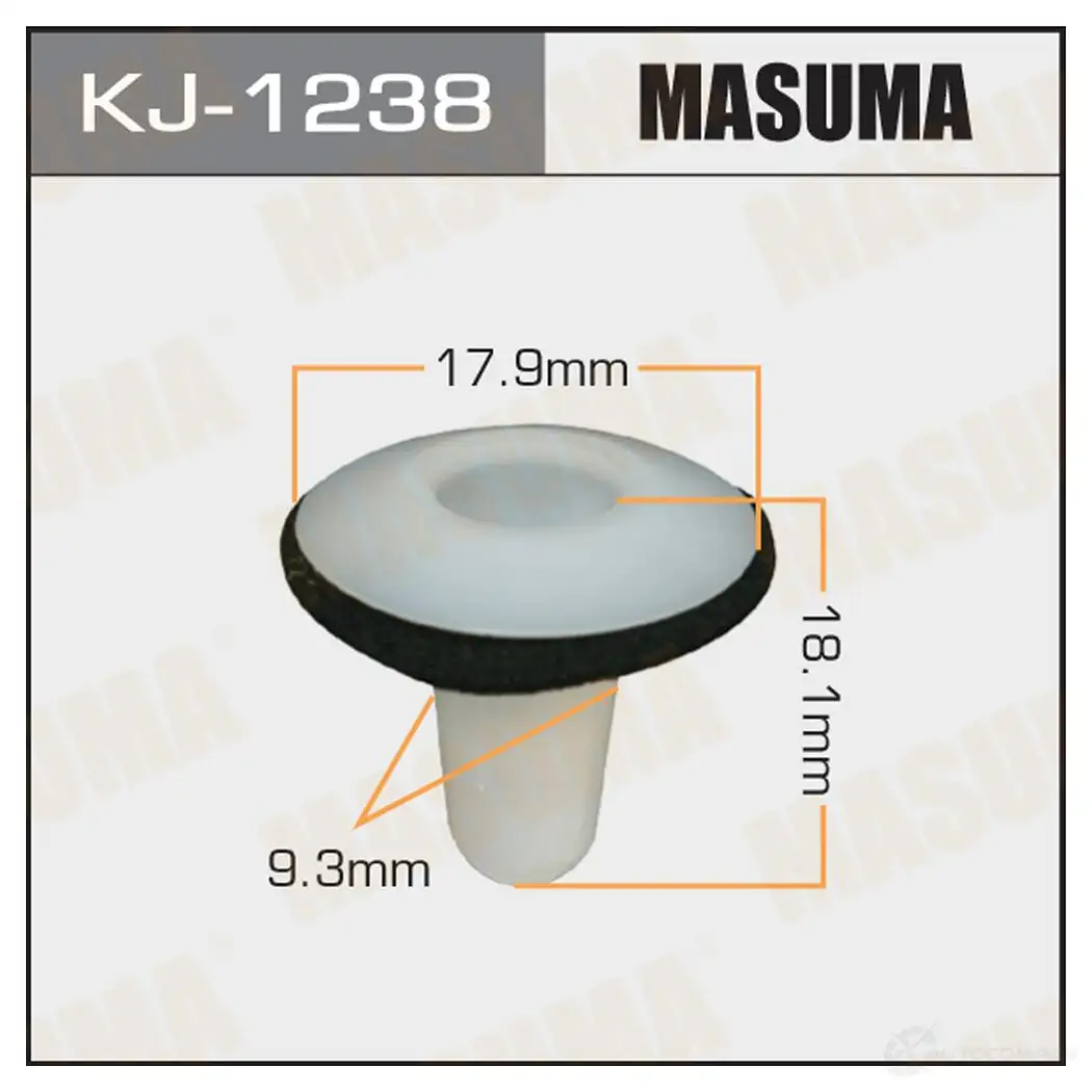 Клипса пластиковая MASUMA Y 3B1SJG 1422886538 KJ-1238