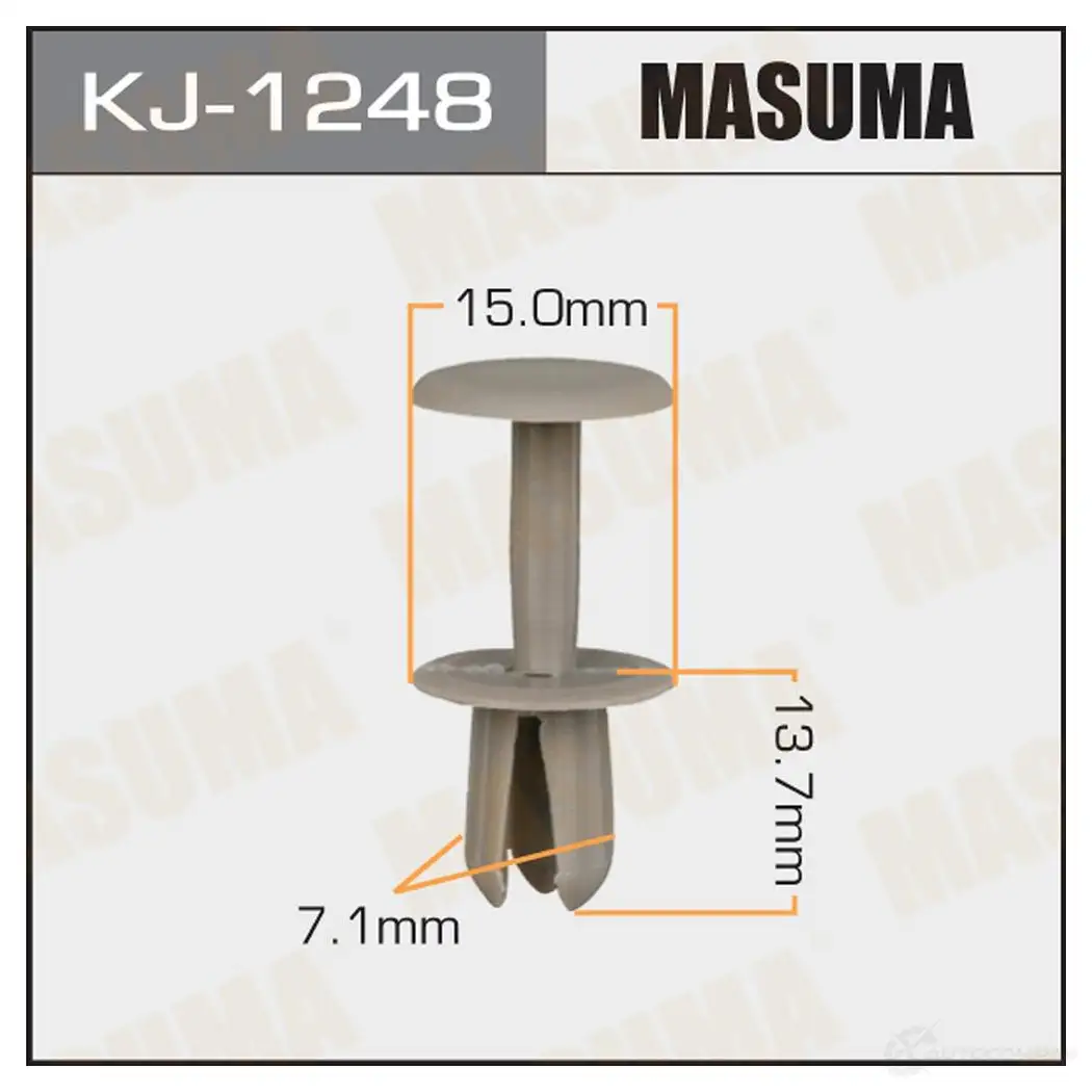 Клипса пластиковая MASUMA YWKT6U I KJ-1248 1422887270
