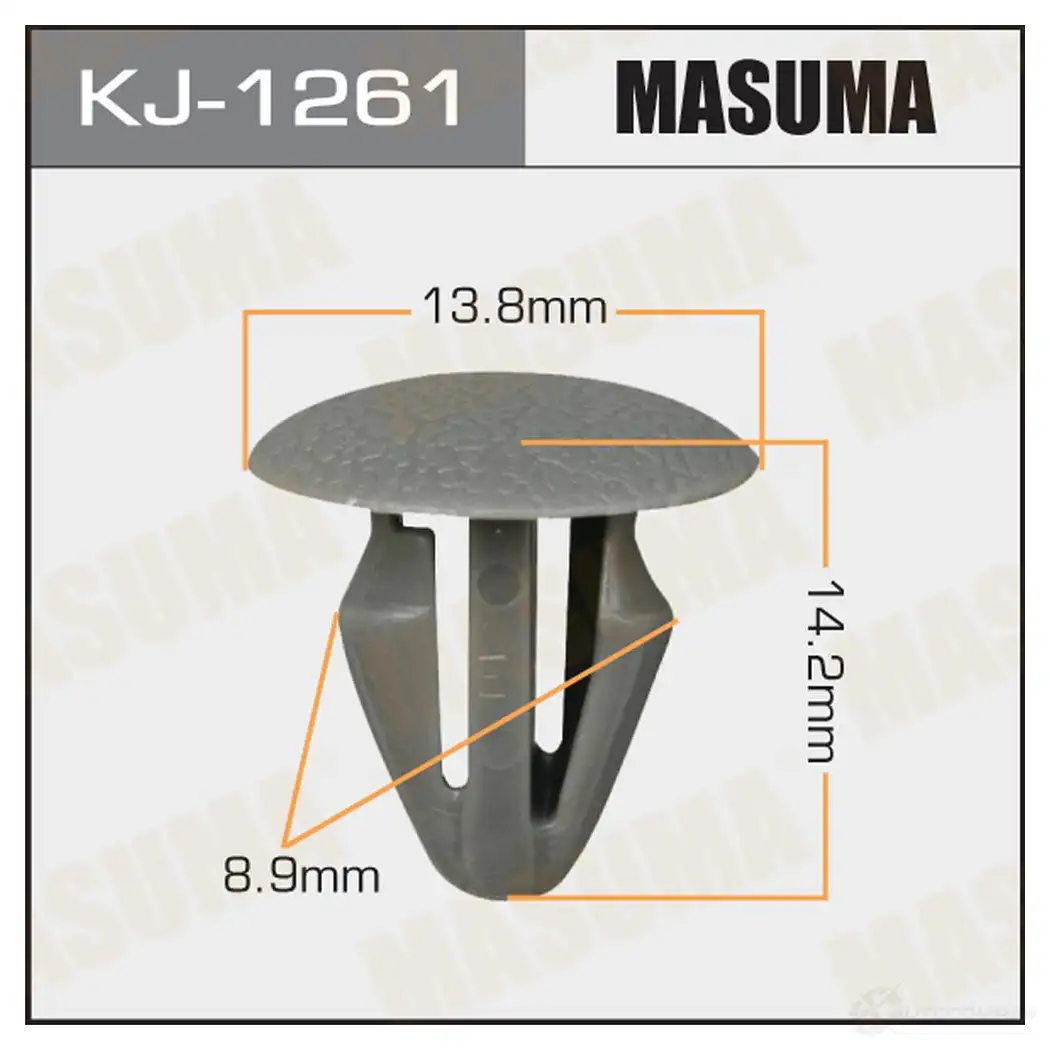 Клипса пластиковая MASUMA KJ-1261 1422886528 LE A356